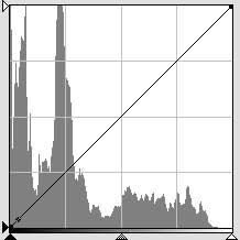 Histogram of above preview scan