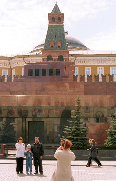 Tourists in Front of Lenin's Tomb
